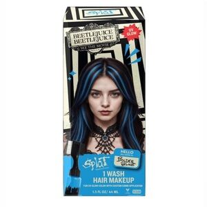 SPLAT Beetlejuice Beetlejuice 1-Wash Temporary Hair Dye Bolder Blue, NEW